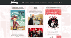 Desktop Screenshot of editionsdelagouttiere.com